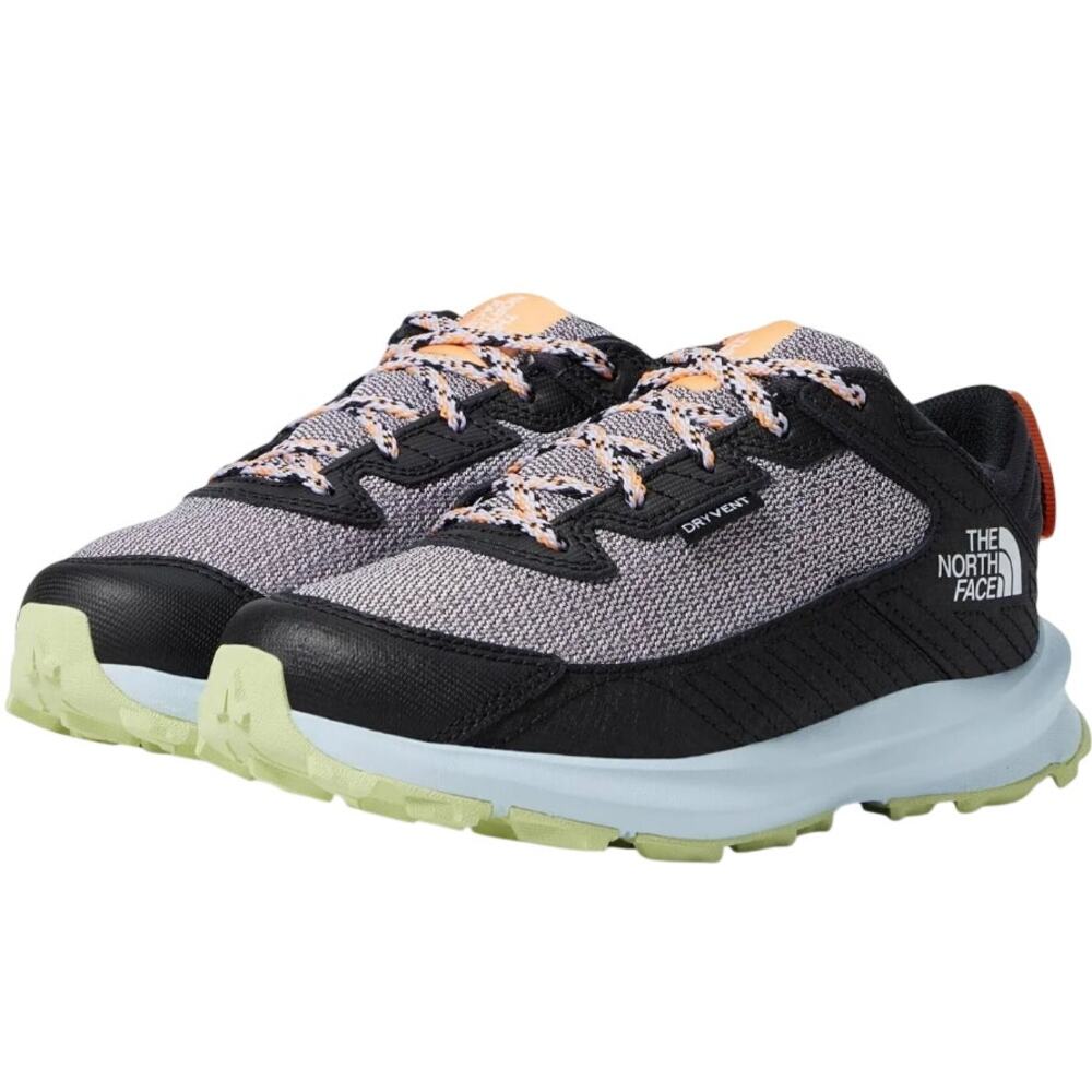 The North Face Fastpack Hiker Shoes Kids Size 7 EU 39 Black Lilac Waterproof NIB